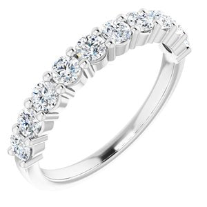 Bague anniversaire platine 3/4 CTW diamant