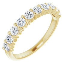 Load image into Gallery viewer, 14K Yellow 3/4 CTW Diamond Anniversary Band
