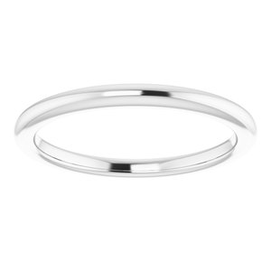 Sterling Silver  4.5 mm Square Wedding Band