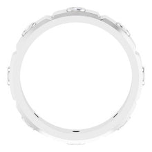 Charger l'image dans la galerie, Platine 3/8 CTW Mens Diamond Ring Taille 7
