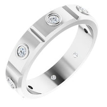 Charger l'image dans la galerie, Platine 3/8 CTW Mens Diamond Ring Taille 10
