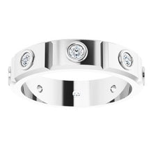 Charger l'image dans la galerie, Platine 1/2 CTW Mens Diamond Ring Taille 10
