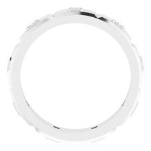 Load image into Gallery viewer, Platinum 3/8 CTW Mens Diamond Ring Size 8
