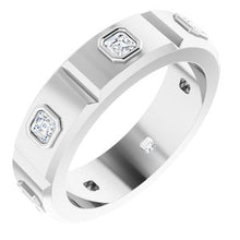 Load image into Gallery viewer, 14K White 5/8 CTW Diamond Mens Ring
