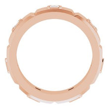 Charger l&#39;image dans la galerie, Bague pour homme en diamant 14K rose 5/8 CTW pour homme
