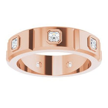 Charger l&#39;image dans la galerie, Bague pour homme en diamant 14K rose 5/8 CTW pour homme
