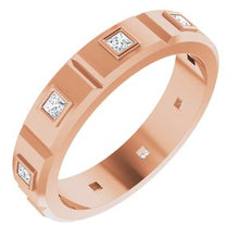 Load image into Gallery viewer, 14K Rose 1/2 CTW Mens Diamond Ring
