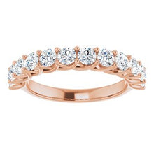 Charger l&#39;image dans la galerie, 14K Rose 1 1/8 CTW Diamond Anniversary Band
