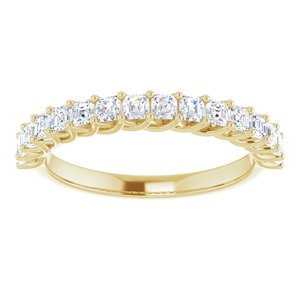 Bande d'anniversaire en diamant jaune 14K 3/4 CTW