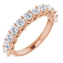 Charger l&#39;image dans la galerie, 14K Rose 1 1/8 CTW Diamond Anniversary Band
