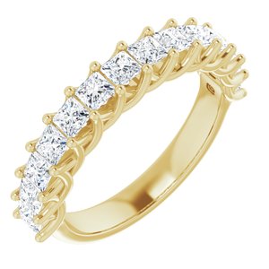 14K Yellow 1 1/3 CTW Diamond Anniversary Band