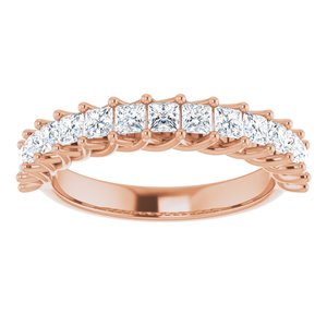 14K Rose 1 CTW Diamond Anniversary Band