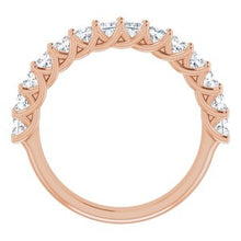 Load image into Gallery viewer, 14K Rose 1 1/3 CTW Diamond Anniversary Band
