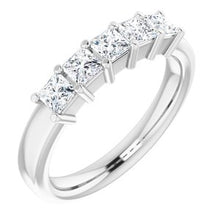 Charger l&#39;image dans la galerie, Bague anniversaire platine 3/4 CTW diamant
