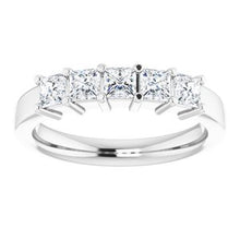 Charger l&#39;image dans la galerie, Bague anniversaire platine 3/4 CTW diamant

