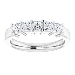 Bague anniversaire platine 3/4 CTW diamant