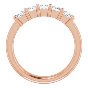 14K Rose 1 CTW Diamond Anniversary Band