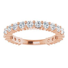 Load image into Gallery viewer, 14K Rose 1 1/5 CTW Diamond Anniversary Band
