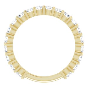 14K Yellow 1 1/5 CTW Diamond Anniversary Band