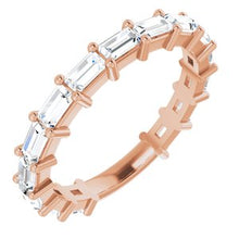 Load image into Gallery viewer, 14K Rose 1 1/2 CTW Diamond Anniversary Band
