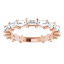 Load image into Gallery viewer, 14K Rose 1 1/2 CTW Diamond Anniversary Band
