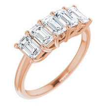 Charger l&#39;image dans la galerie, 14K Rose 1 5/8 CTW Set Anniversary Band
