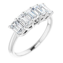 Load image into Gallery viewer, 14K White 1 5/8 CTW Set Anniversary Band
