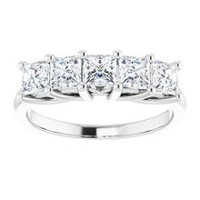Load image into Gallery viewer, 14K White 1 1/4 CTW Set Anniversary Band
