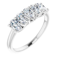 Load image into Gallery viewer, 14K White 1 1/4 CTW Set Anniversary Band
