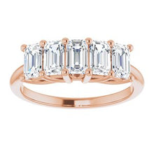 Charger l&#39;image dans la galerie, 14K Rose 1 5/8 CTW Set Anniversary Band
