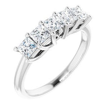 Load image into Gallery viewer, 14K White 1 CTW Set Anniversary Band
