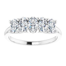 Load image into Gallery viewer, 14K White 1 1/4 CTW Set Anniversary Band
