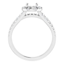 Load image into Gallery viewer, 14K White 5.8 mm Round 1/2 CTW Diamond Semi-Set Engagement Ring
