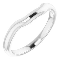Load image into Gallery viewer, Sterling Silver Band for 9x9 mm Asscher Ring
