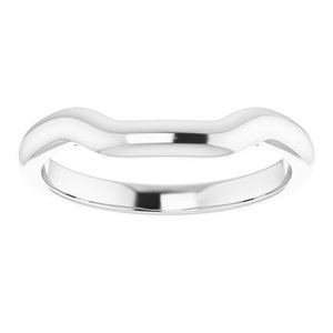 Sterling Silver Band for 11x11 mm Cushion Ring