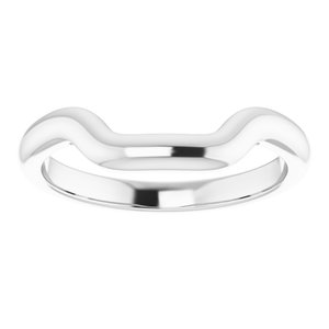 Sterling Silver Band for 12x10 mm Emerald Ring