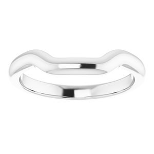 Sterling Silver Band for 9x9 mm Square Ring