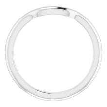 Load image into Gallery viewer, Sterling Silver Band for 7x5 mm Emerald Ring
