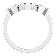 Charger l&#39;image dans la galerie, Bande de contour diamant blanc 14K 3/4 CTW
