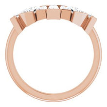 Charger l&#39;image dans la galerie, 14K Rose 3/4 CTW Diamond Contour Band
