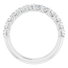 Charger l&#39;image dans la galerie, Bande d&#39;anniversaire en diamant 14K blanc 1 1/2 CTW
