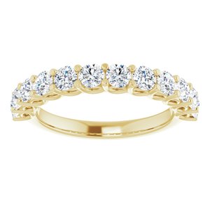 Bande d'anniversaire en diamant 14K jaune 1 1/5 CTW
