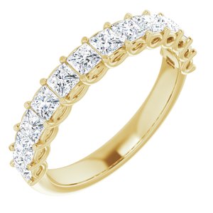 14K Yellow 1 1/3 CTW Diamond Anniversary Band