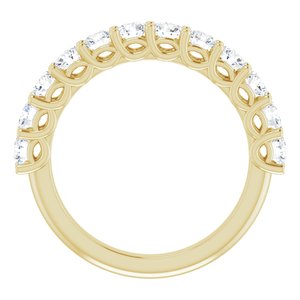 Bande d'anniversaire en diamant 14K jaune 1 1/5 CTW