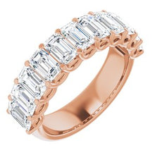 Load image into Gallery viewer, 14K Rose 4 CTW Diamond Anniversary Band
