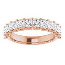 Load image into Gallery viewer, 14K Rose 1 1/2 CTW Diamond Anniversary Band
