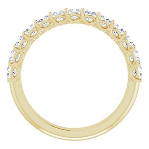 14K Yellow 1 1/3 CTW Diamond Anniversary Band