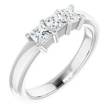 Charger l&#39;image dans la galerie, Jonc anniversaire platine 5/8 CTW Diamond
