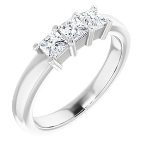 Jonc anniversaire platine 5/8 CTW Diamond