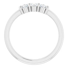 Charger l&#39;image dans la galerie, Bague anniversaire platine 3/4 CTW diamant
